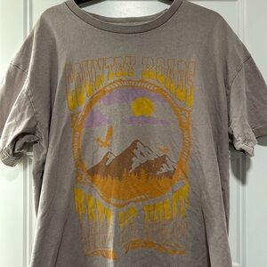 Midnight Riders by Lee Country Roads Graphic Tee - Gray and Orange